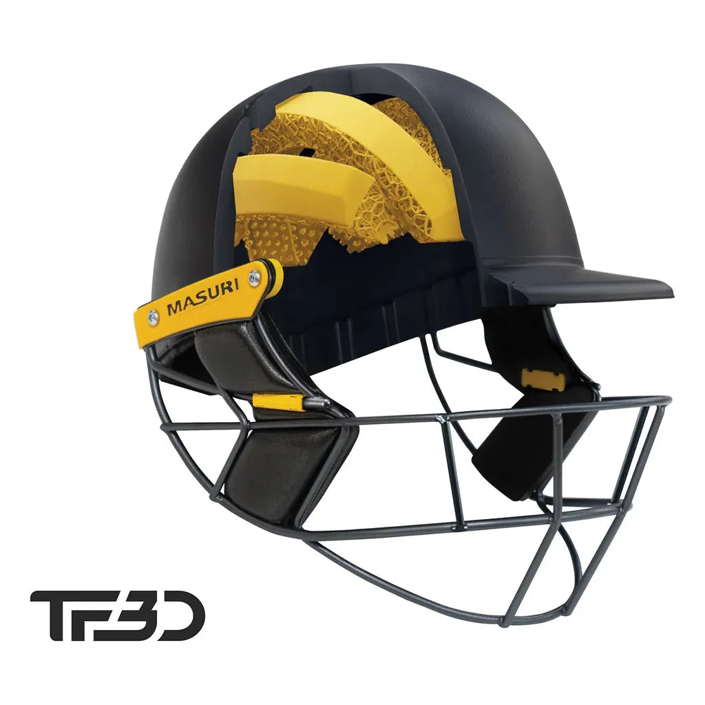 Masuri C Line Plus Stainless Steel Cricket Batting Helmet - Navy - Youth –  WHACK Sports